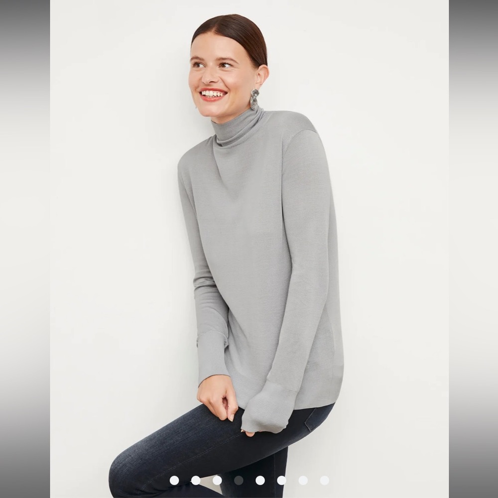MM LaFleur The Elizabeth Turtleneck - Silk Jersey NWT